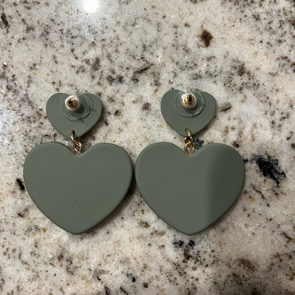 Lovely Heart Shaped Pendant Earrings For Women - Picture 3 of 4